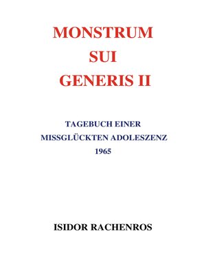 cover image of Monstrum sui generis II